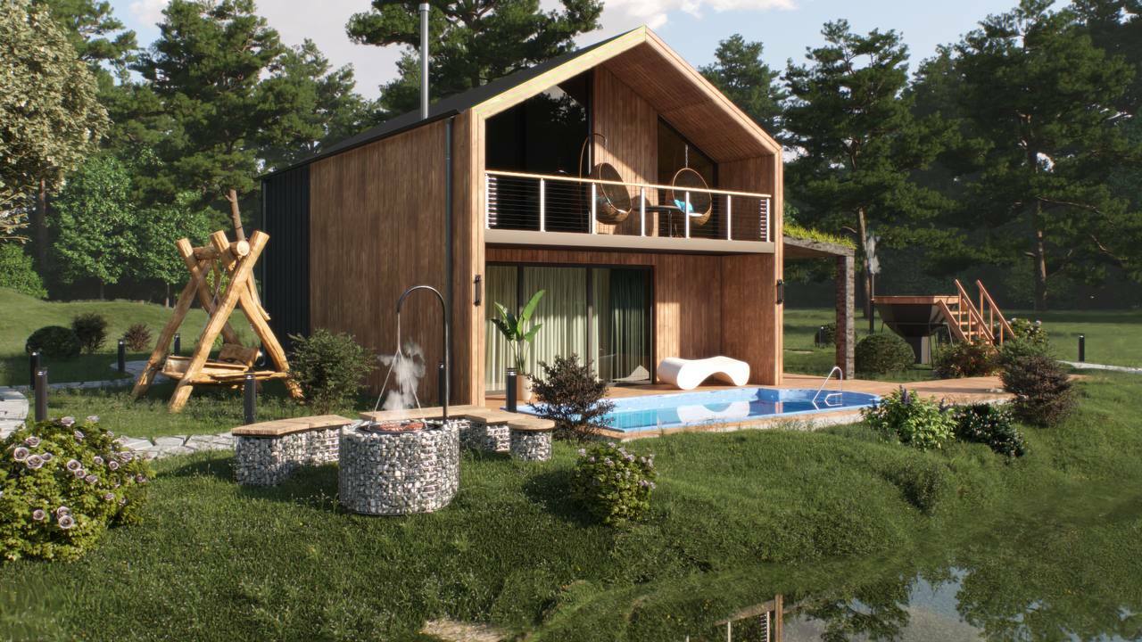 Банный комплекс 175 кв. м. с бассейном, чаном и купелью